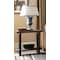 Alaterre Furniture Pomona Metal and Wood End Table AMBA0120 - alternate 2